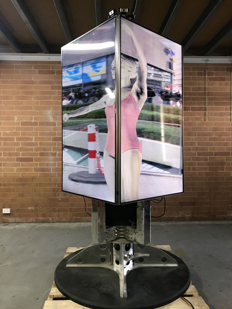 Parllax Dancer interactive augmented reality installation